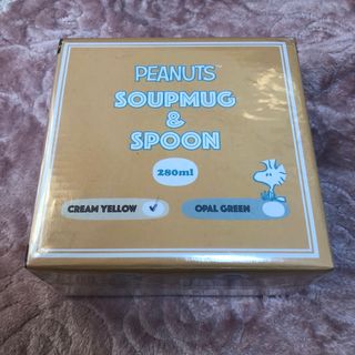 PEANUTS  SOUPMAG&SPOON  CREAMYELLOW(食器)