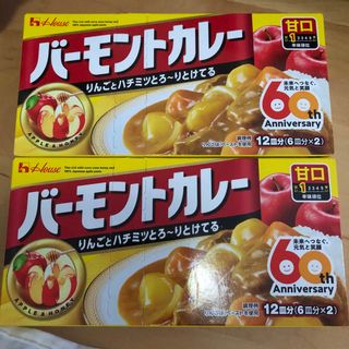 ハウスショクヒン(ハウス食品)のハウス バーモントカレー 甘口(230g) 2個セット　賞味期限2024.10(その他)