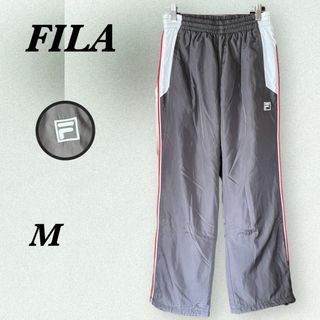 FILA - FILA フィラ ジャージ下 スポーツウェア ナイロン グレー 【M】