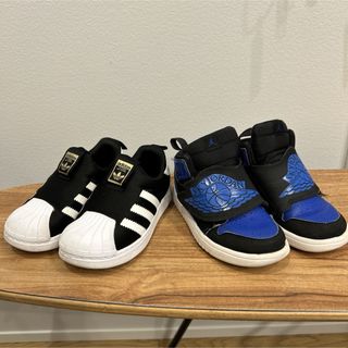 ナイキ(NIKE)のadidas NIKE スーパースター　ジョーダン　2足セット 子供靴　(スニーカー)