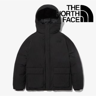 ザノースフェイス(THE NORTH FACE)の海外限定ノースフェイスダウンジャケットナイロンコットン黒ブラックS(ダウンジャケット)