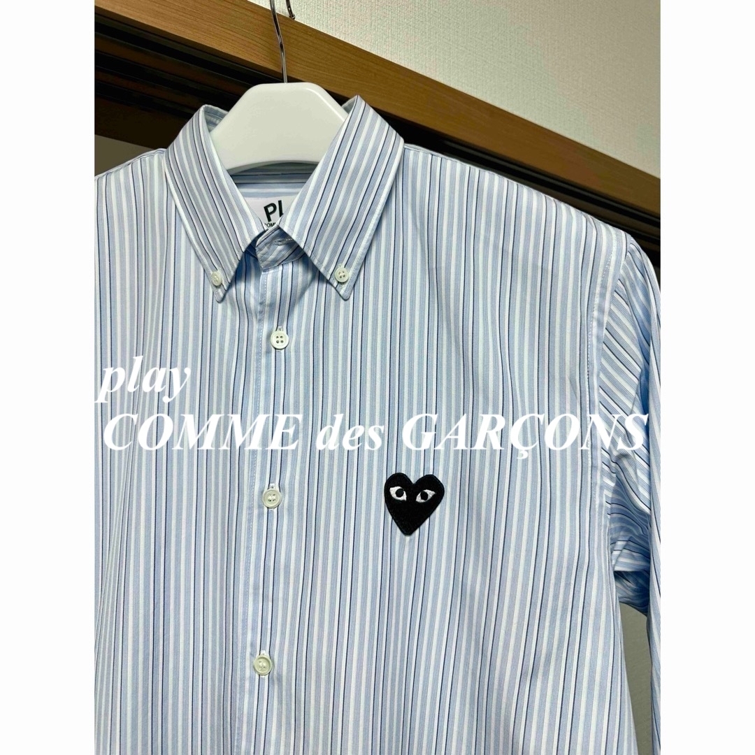 ✨美品✨play comme des garcons 長袖シャツ/ストライプ/L