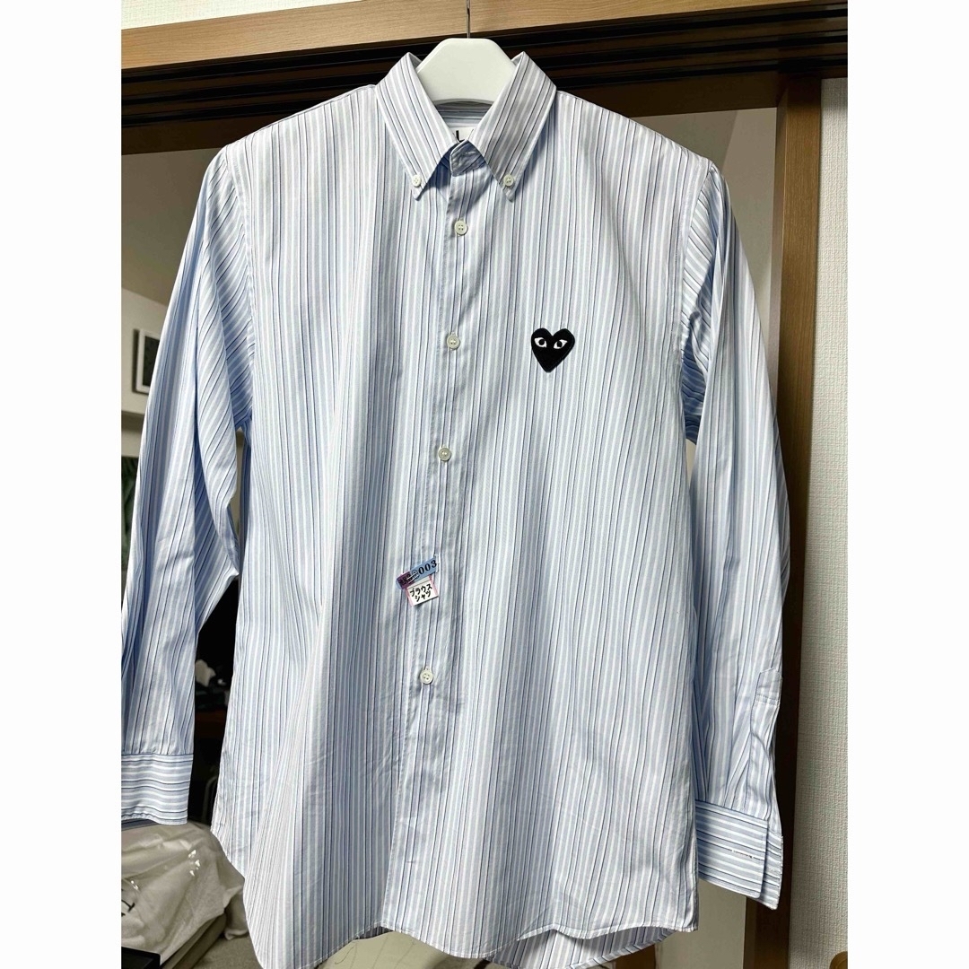 極美品 プレイコムデギャルソン ドット柄 ロングTシャツ ハート