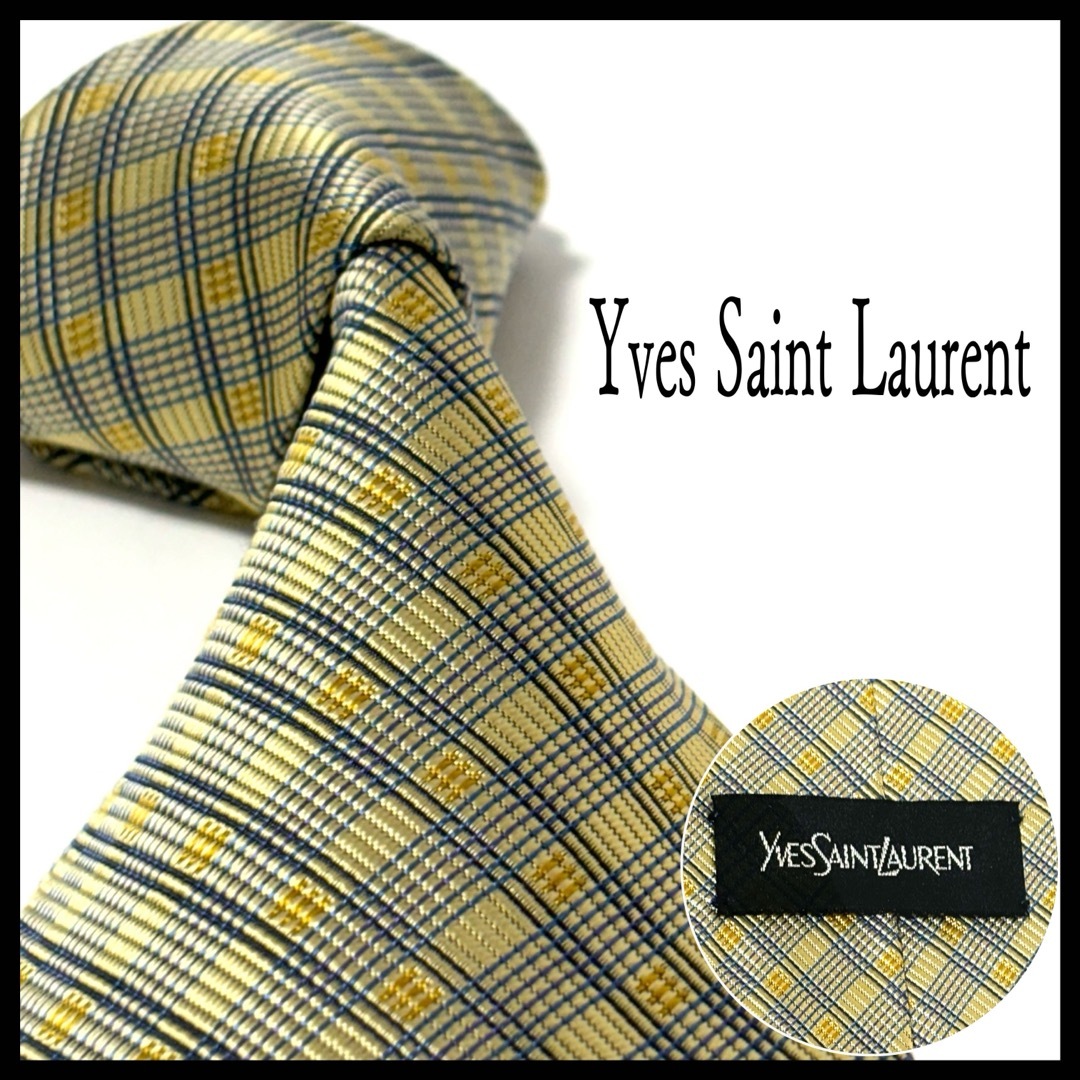 Yves Saint Laurent(イヴサンローラン)のイヴサンローラン  ネクタイ  イエロー系  ハイブランド  お洒落✨ メンズのファッション小物(ネクタイ)の商品写真