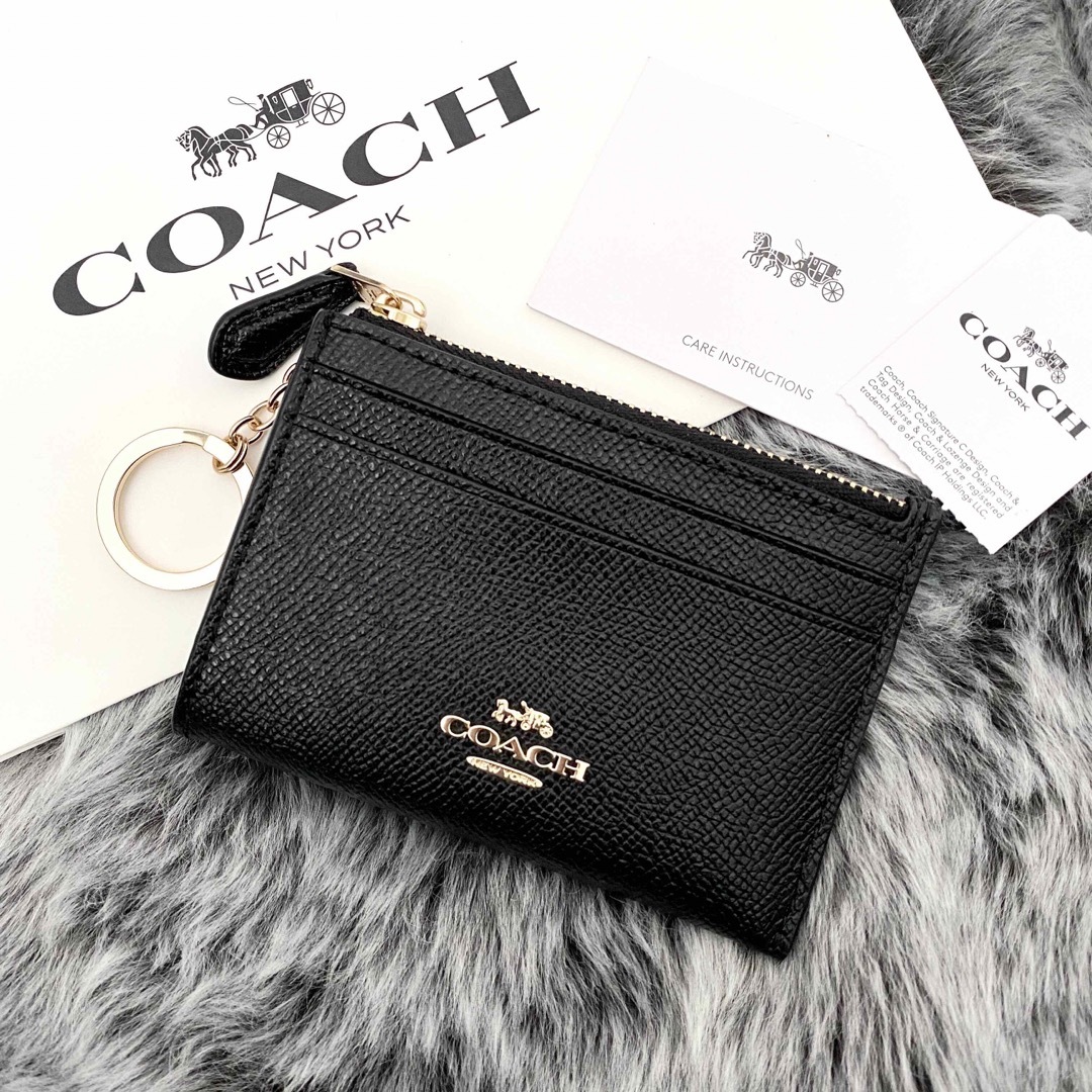 新品☆ COACH(コーチ)メンズ ブラック レザー コインケース | フリマアプリ ラクマ