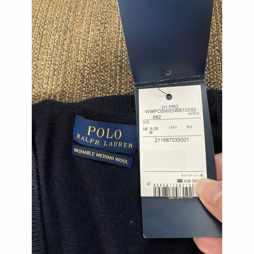 POLO RALPH LAUREN(ポロラルフローレン)の【値下げ！新品タグ付】ラルフメリノウールセーターMサイズ レディースのトップス(ニット/セーター)の商品写真