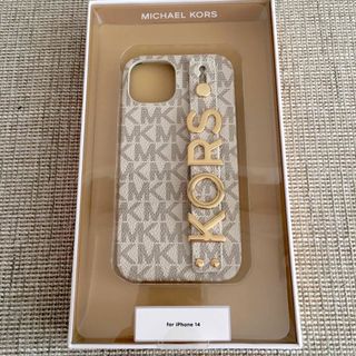 マイケルコース(Michael Kors)の新品　マイケルコース 定価10,560円 レザー iPhone 14 ケース(iPhoneケース)