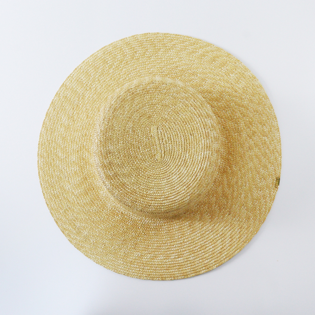 美品 ウィカグロサリー WICA GROCERY つば広 カンカン帽 美品 ウィカグロサリー WICA GROCERY つば広 カンカン帽