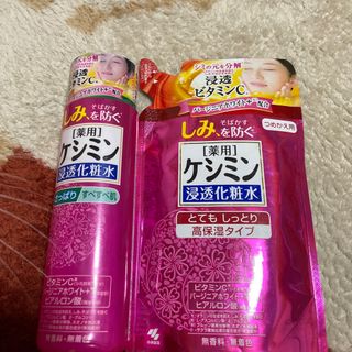 コバヤシセイヤク(小林製薬)のケシミン化粧水本体と詰め替え用　新品未使用(化粧水/ローション)