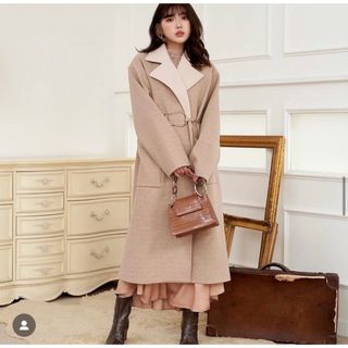 Darich - Darich タックデザインチェックコート 最終値下げの通販 by