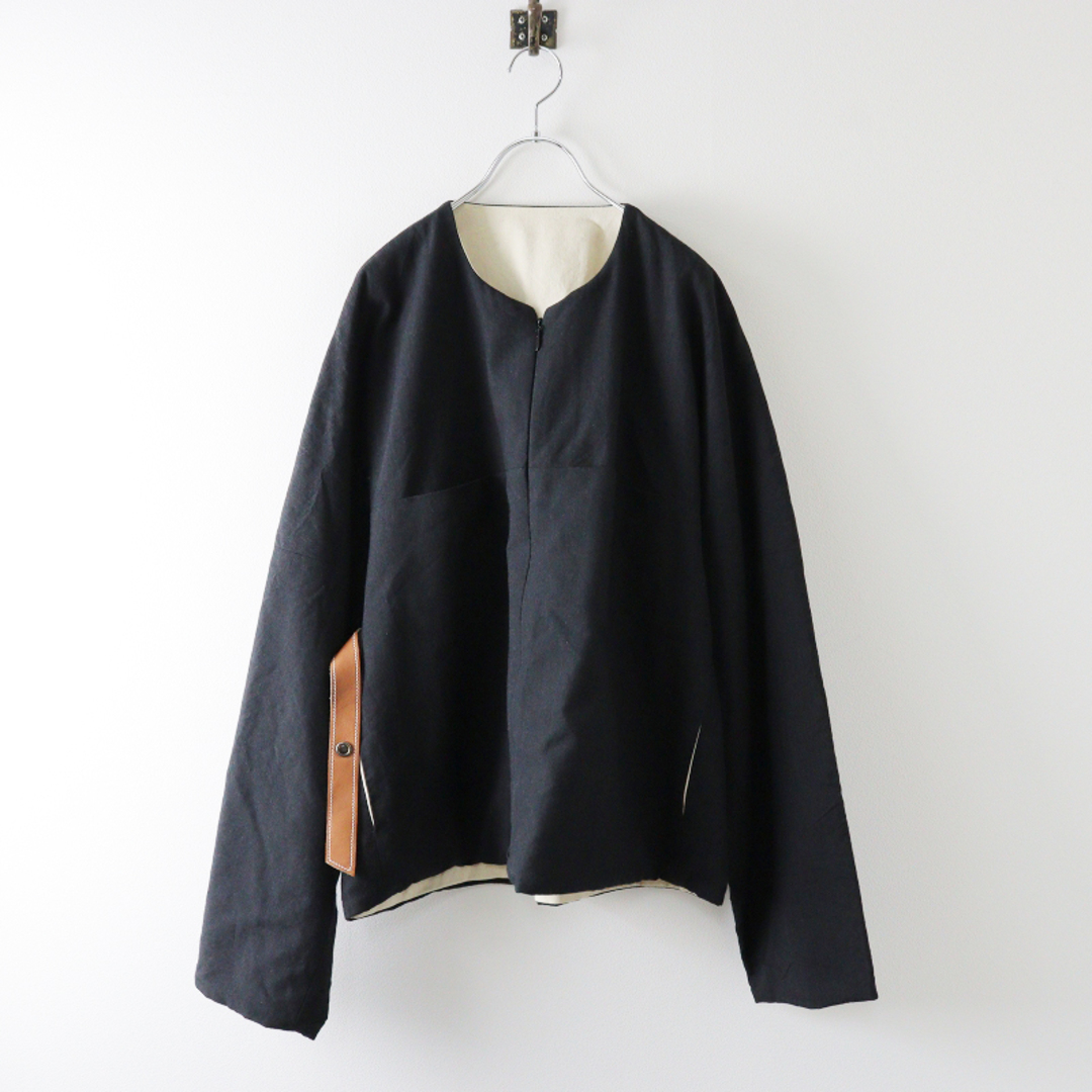 SUNSEA(サンシー)の美品 メンズ 2021AW サンシー SUNSEA micro herringbone blouson マイクロヘリンボーンブルゾン 3/ブラック ジャケット【2400013633215】 メンズのジャケット/アウター(ブルゾン)の商品写真