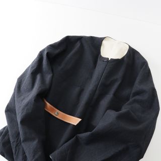 サンシー(SUNSEA)の美品 メンズ 2021AW サンシー SUNSEA micro herringbone blouson マイクロヘリンボーンブルゾン 3/ブラック ジャケット【2400013633215】(ブルゾン)