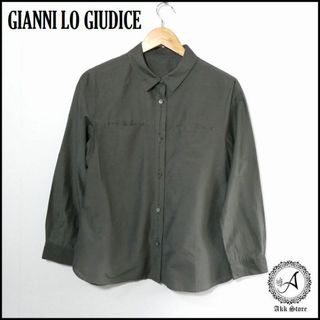 ジャンニロジュディチェ(GIANNI LO GIUDICE)のGIANNI LO GIUDICE レディース 長袖 ブラウス シルク混 LL(シャツ/ブラウス(長袖/七分))