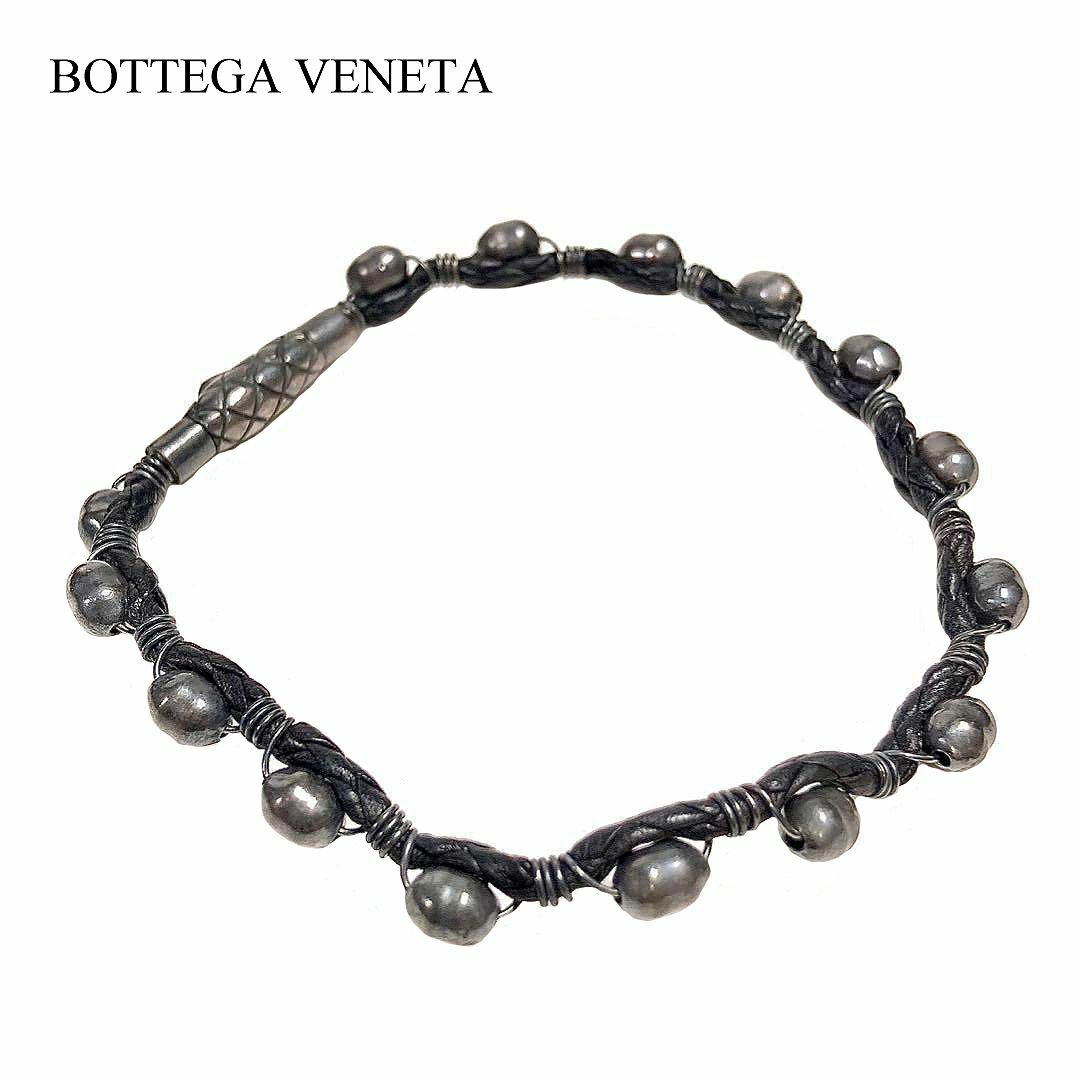 Bottega Veneta(ボッテガヴェネタ)のボッテガヴェネタ シルバー×イントレチャート ブレスレット バングル レディースのアクセサリー(ブレスレット/バングル)の商品写真
