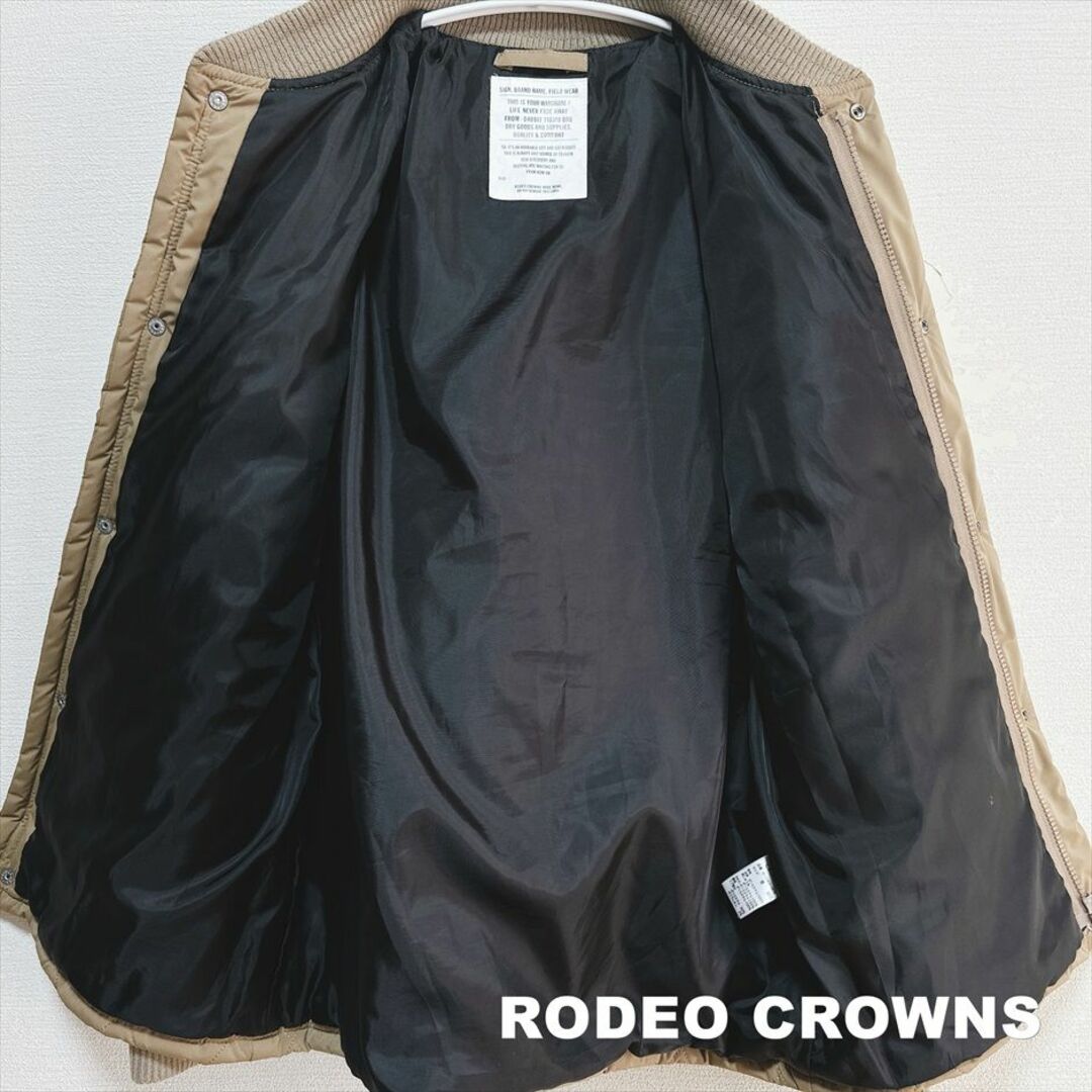 RODEO CROWNS(ロデオクラウンズ)の【RODEO CROWNS】ロデオクラウンズ バックロゴ キルティングジャケット メンズのジャケット/アウター(ミリタリージャケット)の商品写真