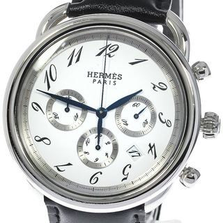 エルメス(Hermes)のエルメス HERMES AR4.910 アルソー クロノグラフ 自動巻き メンズ 良品 _778142(腕時計(アナログ))