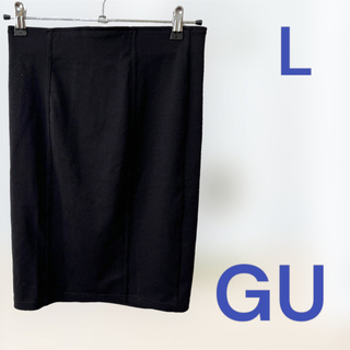 ジーユー(GU)のGU ジーユー　ひざ丈スカート   Lサイズ(ひざ丈スカート)