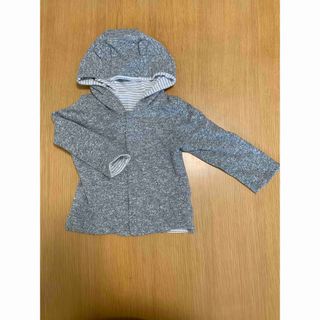 ベビーギャップ(babyGAP)のNo.16  ギャップGAP グレーミックスパーカー 耳付き 80cm(ジャケット/コート)