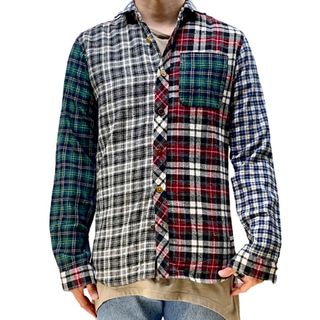 スコッチアンドソーダ(SCOTCH & SODA)の中古 SCOTCH & SODA クレイジー アシンメトリー チェックネルシャツ(シャツ)