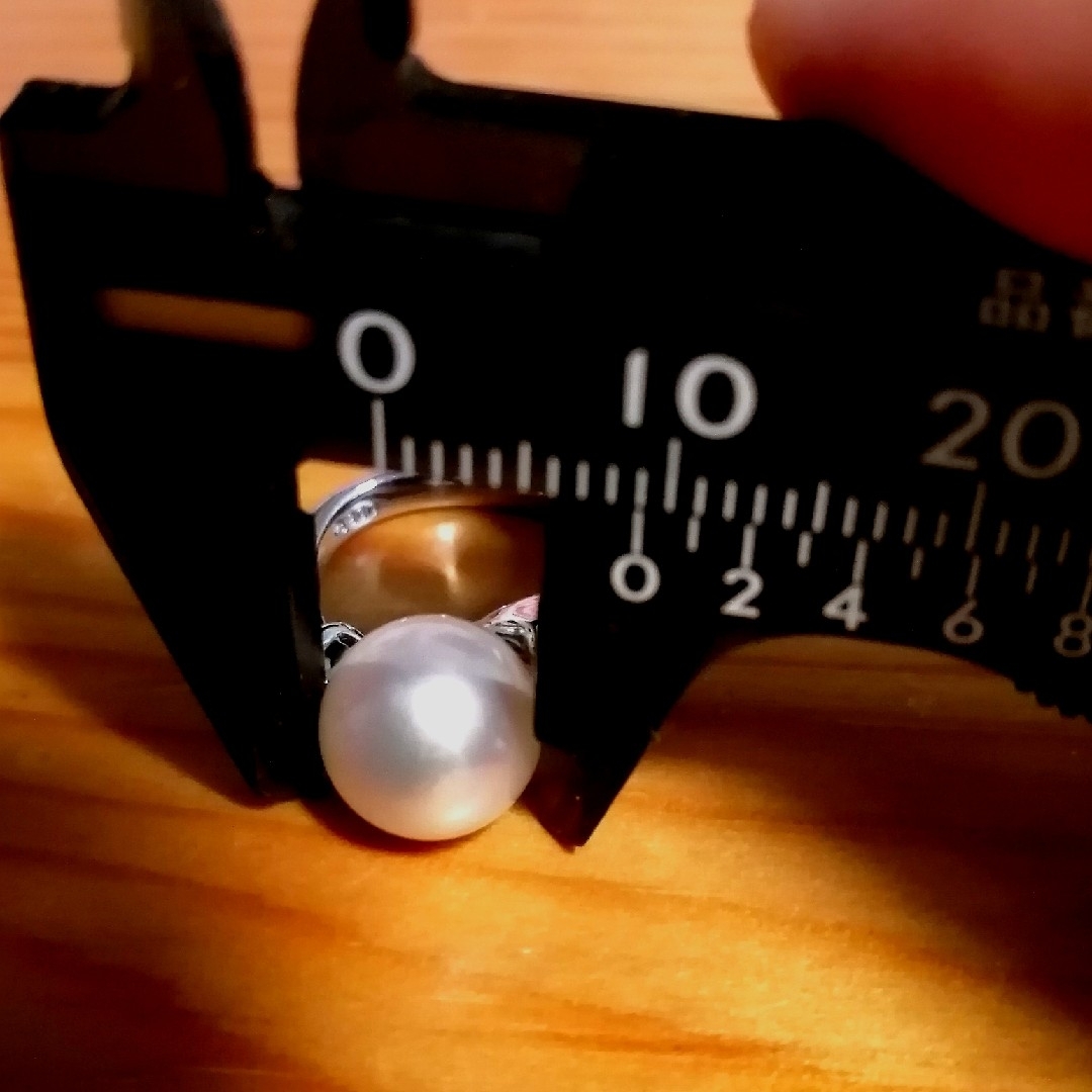 あこや真珠花珠真珠9.0mmリングプラチナ900 レディースのアクセサリー(リング(指輪))の商品写真
