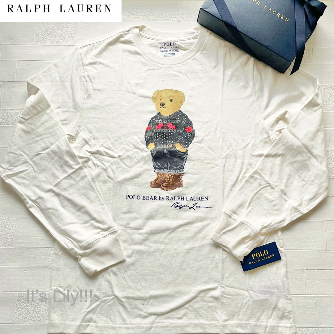 Ralph Lauren(ラルフローレン)の大人もOK　XL170-175ｃｍ　ラルフローレン　ポロベア　長袖 メンズのトップス(Tシャツ/カットソー(七分/長袖))の商品写真