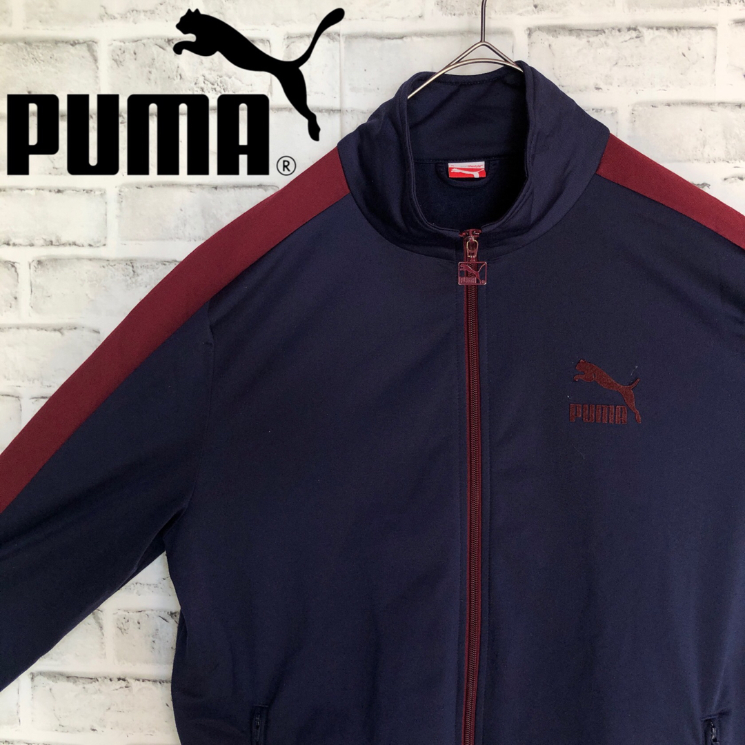 PUMA - XL⭐️PUMA トラックジャケット プーマロゴ ワインレッド PUMA - XL⭐️PUMA トラックジャケット プーマロゴ ワインレッド