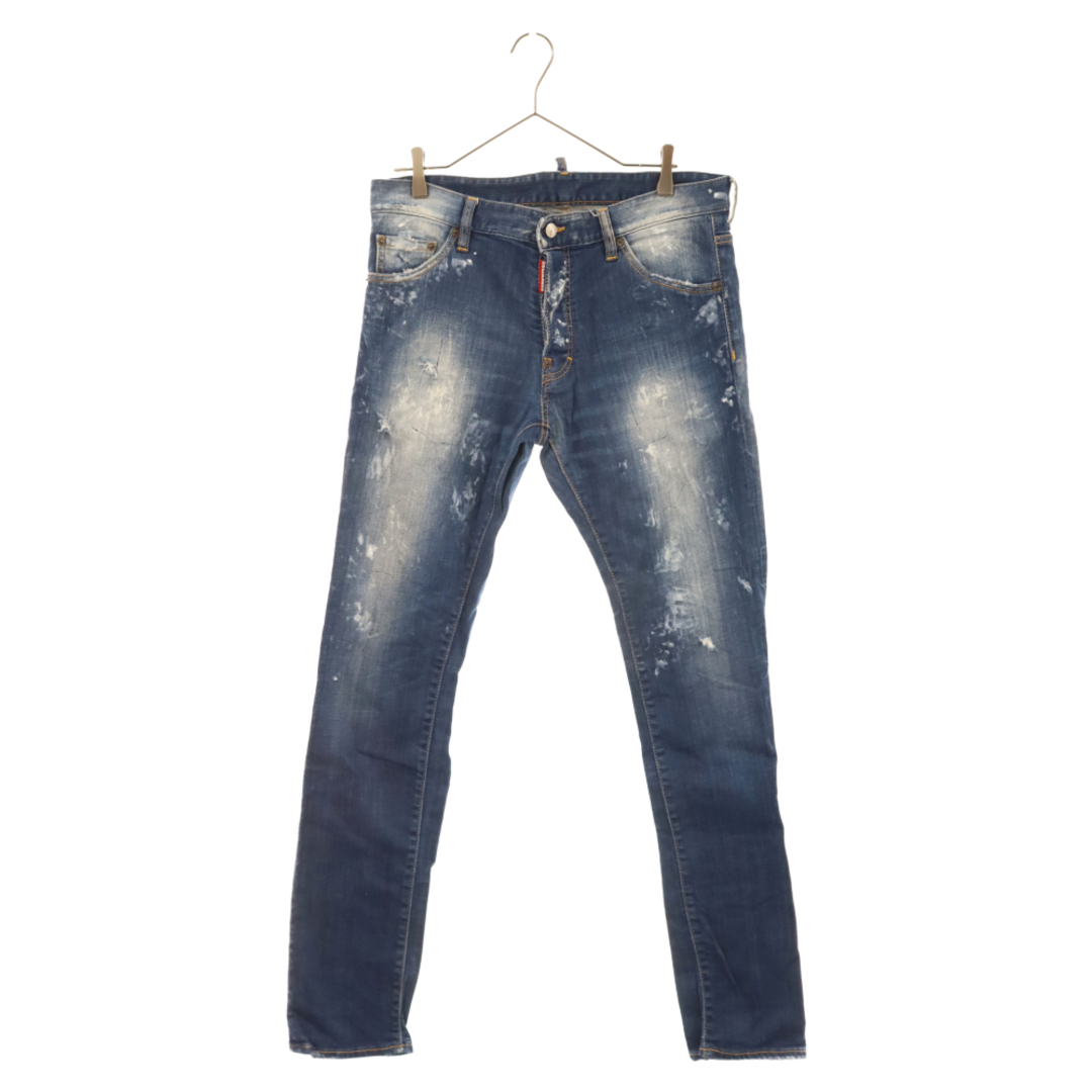 DSQUARED2 ディースクエアード 14AW COOL GUY JEAN クールガイジーンズ ダメージ加工デニムパンツ インディゴ S71LA085485センチ裾幅