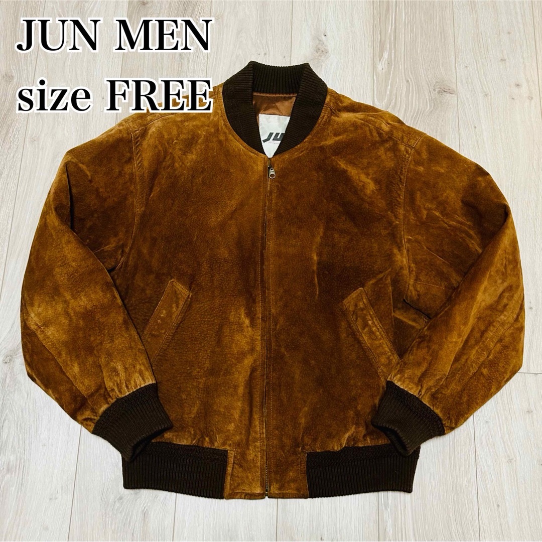JUNMEN - 【美品】ジュンメン オールレザー スタジャン MA-1