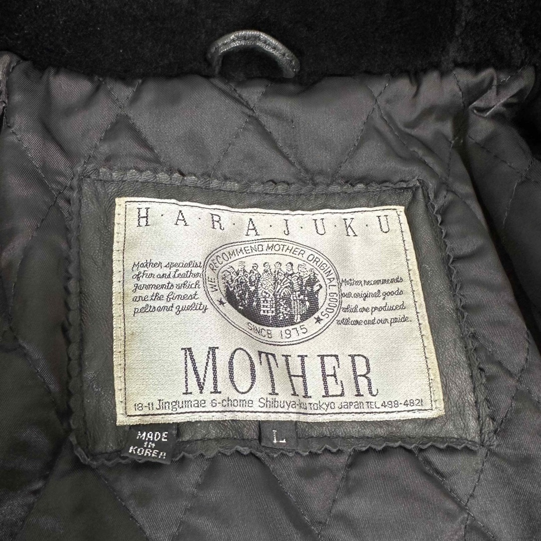 HARAJUKU MOTHER ハラジュクマザー　ラムレザー　オーバサイズ メンズのジャケット/アウター(レザージャケット)の商品写真