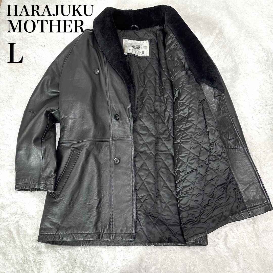 HARAJUKU MOTHER ハラジュクマザー　ラムレザー　オーバサイズ メンズのジャケット/アウター(レザージャケット)の商品写真