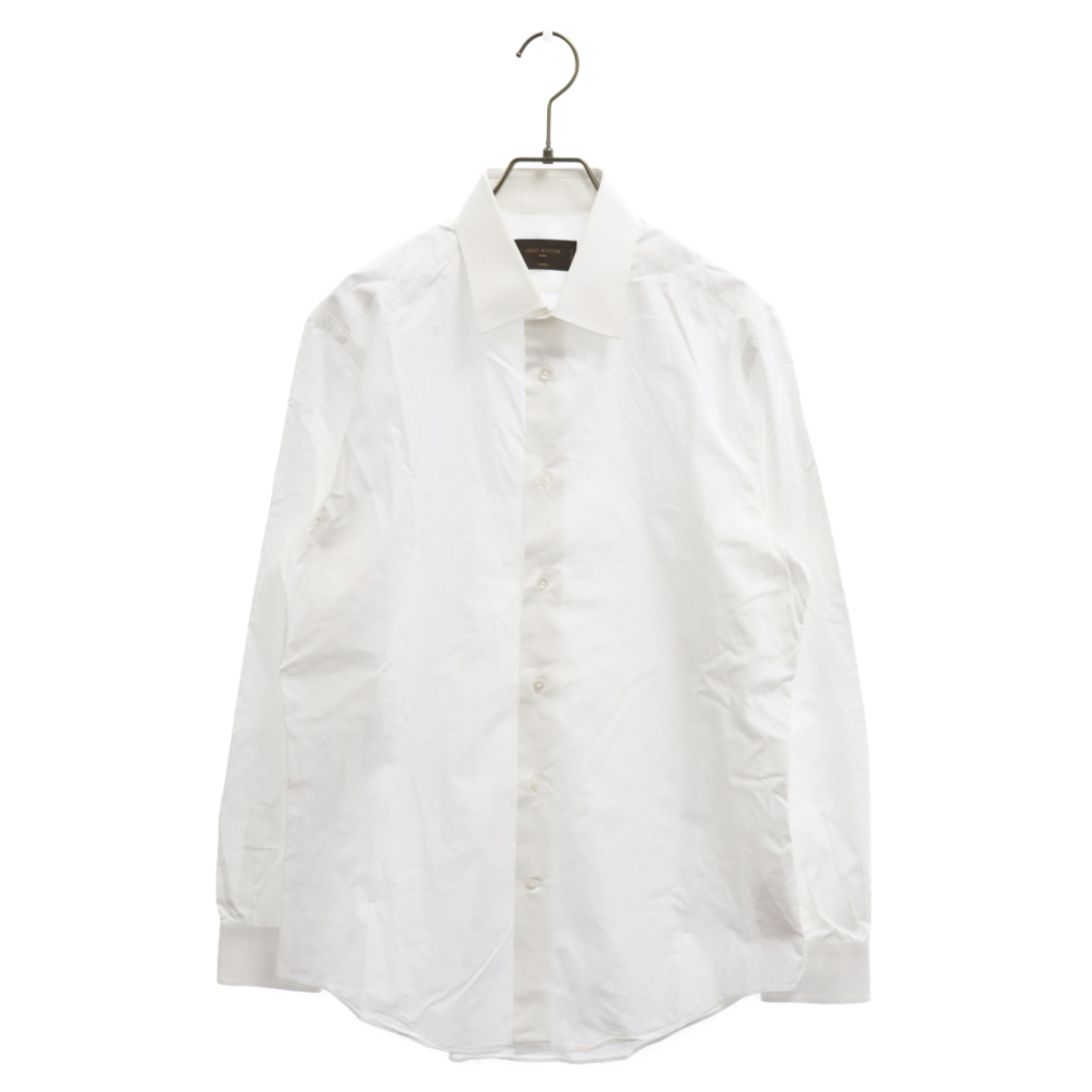 LOUIS VUITTON(ルイヴィトン)のLOUIS VUITTON ルイヴィトン コットン プレーン長袖シャツ ワイシャツ ホワイト RM142F メンズのトップス(シャツ)の商品写真