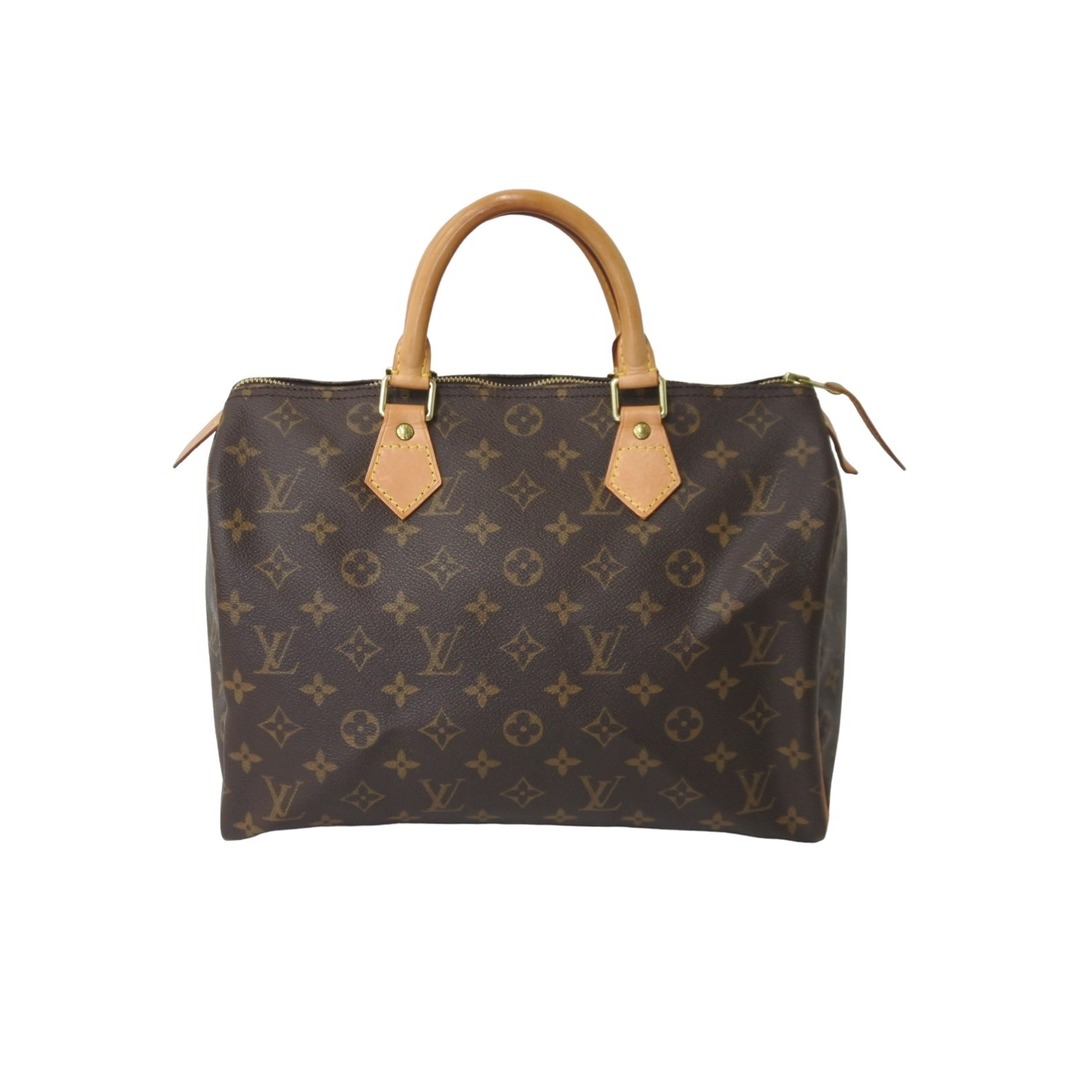 LOUIS VUITTON ルイヴィトン ハンドバッグ M41526 スピーディ30 ブラウン ゴールド金具 美品  57365ファスナー内側