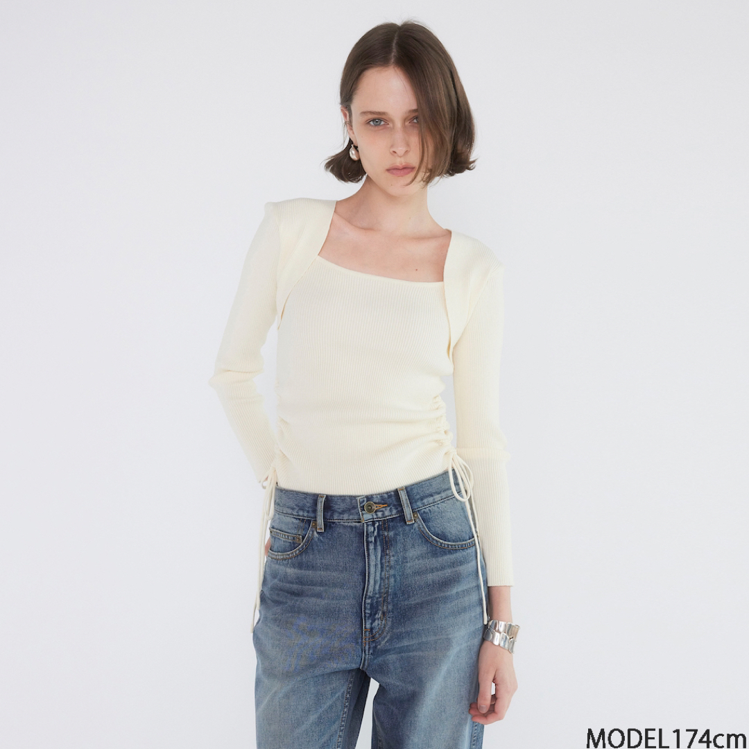SeaRoomlynn - Side Ribbon Knitトップス searoomlynn 新品タグ SeaRoomlynn - Side Ribbon Knitトップス searoomlynn 新品タグ