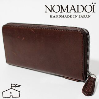 新品NOMADOI アラバマ エイジング レザー ラウンドファスナー長財布(長財布)
