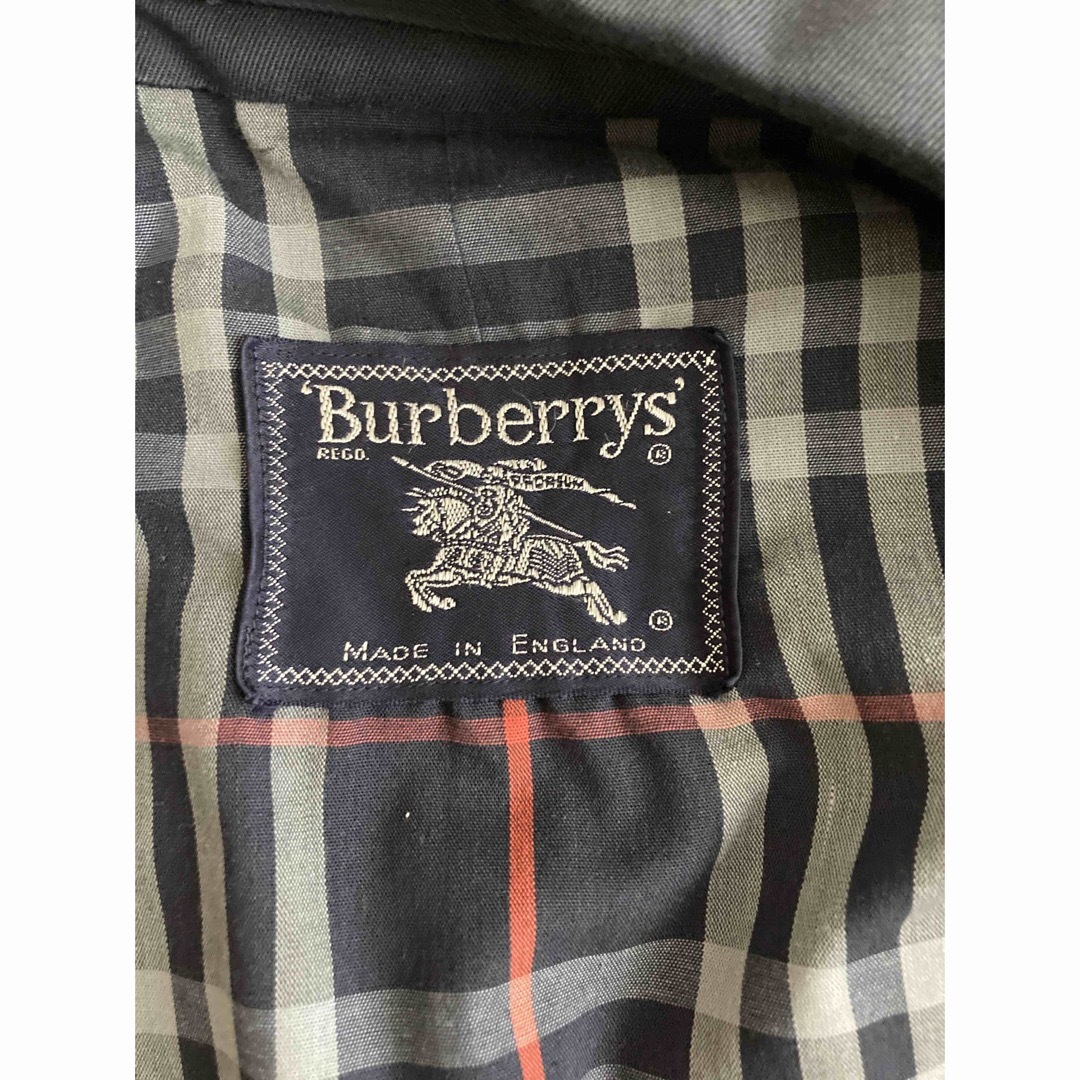 BURBERRY(バーバリー)のBurberry ヴィンテージ  ネイビー　イングランド製 メンズのジャケット/アウター(ステンカラーコート)の商品写真