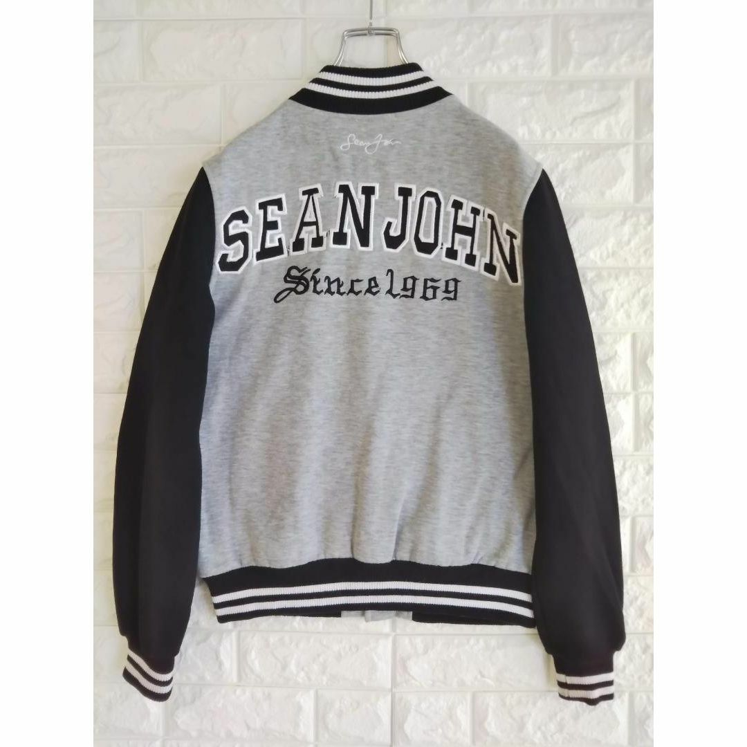 SEANJOHN ショーンジョン スタジャン ジャケット レザー 刺繍 黒 SEANJOHN ショーンジョン スタジャン ジャケット レザー 刺繍 黒