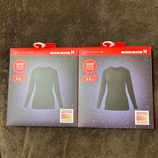 ユニクロ(UNIQLO)のユニクロ　レディースヒートテック　超極暖　Ｍ　２枚セット(アンダーシャツ/防寒インナー)