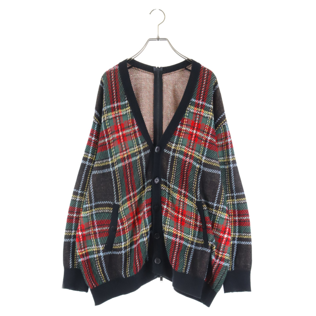 685センチ肩幅UNDERCOVER アンダーカバー 22SS G Tartan Check Zipped Knit Cardigan ジップカーディガン マルチカラー UC1C4903