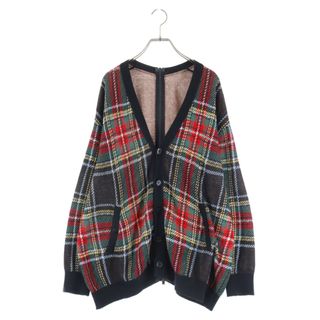 アンダーカバー(UNDERCOVER)のUNDERCOVER アンダーカバー 22SS G Tartan Check Zipped Knit Cardigan ジップカーディガン マルチカラー UC1C4903(カーディガン)