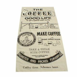 送料無料【新品】 綿混　のれん【coffee－Ⅱ】幅72cm×丈150cm(のれん)