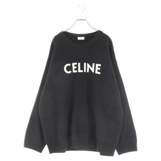 CELINE セリーヌ ニット サイズ:L 21AW ラインストーン フェアアイル オーバーサイズ ウール ニット セーター TEEN NIGHT POEM ティーンナイトポエム ノルディック グレー イギリス製 トップス 長袖 【メンズ】【美品】