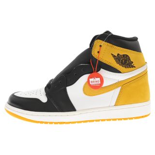 ナイキ(NIKE)のNIKE ナイキ AIR JORDAN 1 RETRO HIGH OG YELLOW OCHRE エアジョーダンワン ハイカットスニーカー イエローオークル US9 555088-109(スニーカー)