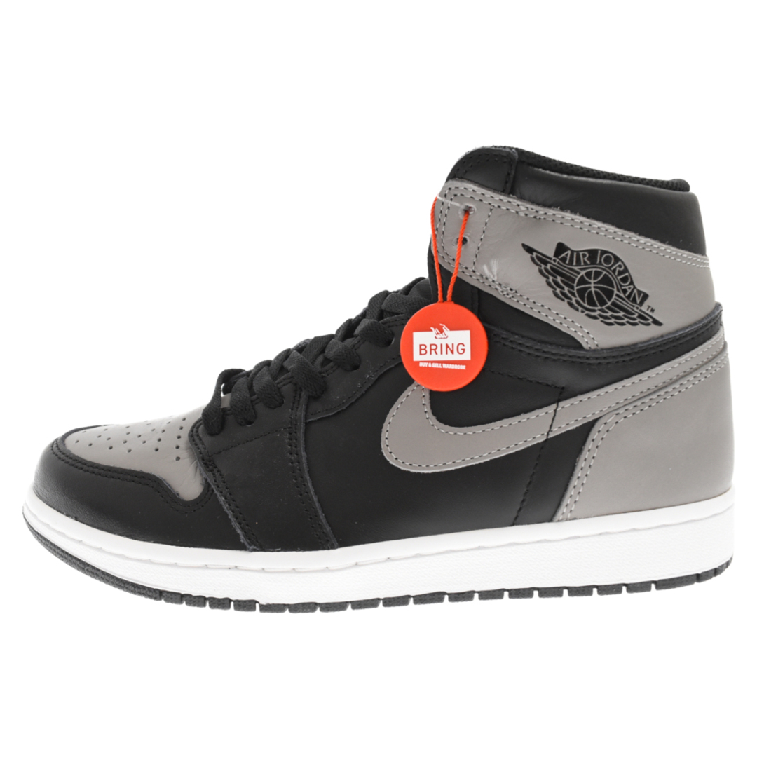 NIKE ナイキ AIR JORDAN 1 RETRO HIGH OG SHADOW エアジョーダン1 シャドウ ハイカットスニーカーグレー/ブラッ ク US9 555088-013105センチ甲