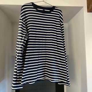 ユニクロ(UNIQLO)の【専用】ユニクロ　ソフトタッチ　ボーダー　長袖Tシャツ　160(Tシャツ/カットソー)