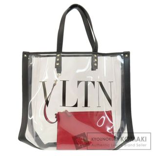 ヴァレンティノ(VALENTINO)のVALENTINO クリアトート ハンドバッグ レザー PVC レディース(ハンドバッグ)