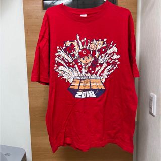 ヒロシマトウヨウカープ(広島東洋カープ)のカープ　三連覇　ビールかけTシャツ　限定(記念品/関連グッズ)