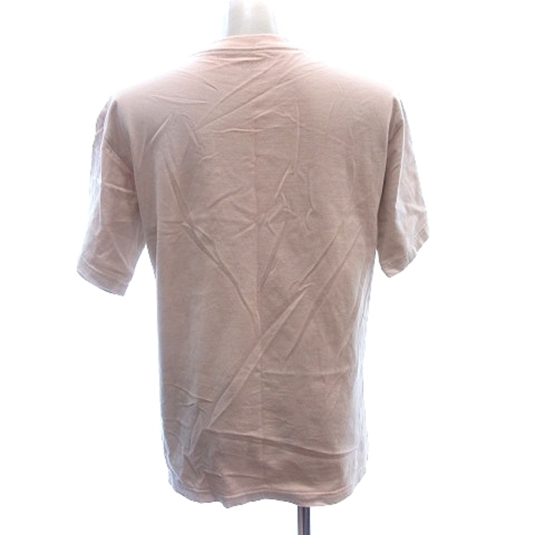 X-girl(エックスガール)のエックスガール カットソー Tシャツ ロゴプリント 半袖 M ベージュ レディースのトップス(Tシャツ(半袖/袖なし))の商品写真