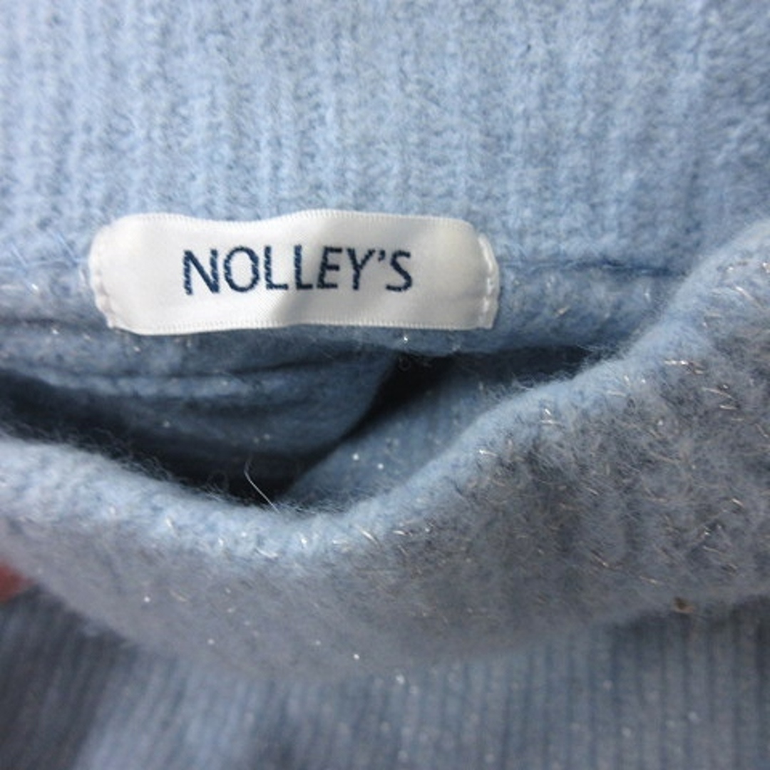 NOLLEY'S(ノーリーズ)のノーリーズ ニット セーター 長袖 ウール 38 青 ブルー /YI ■MO レディースのトップス(ニット/セーター)の商品写真