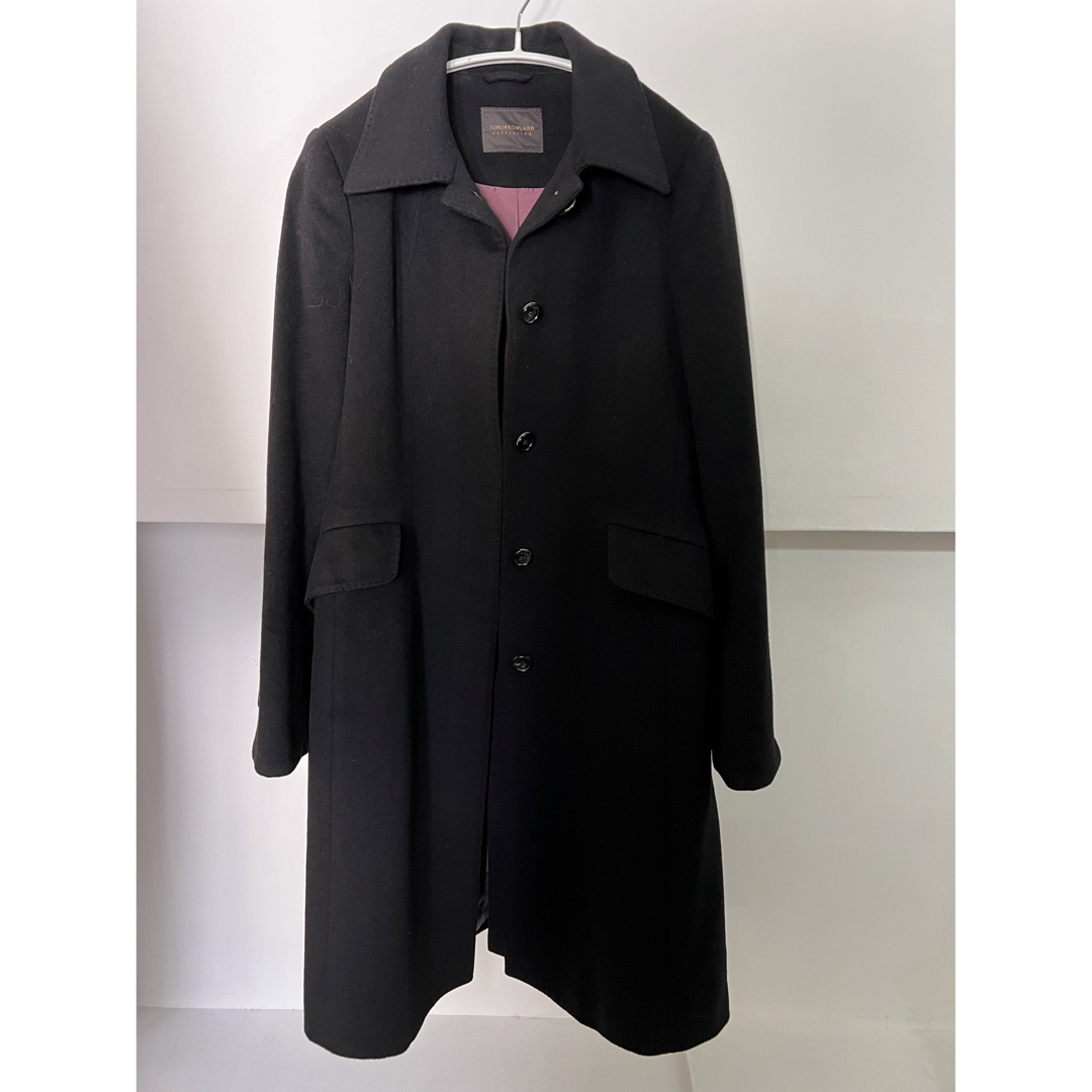 TOMORROWLAND(トゥモローランド)のトゥモローランド　カシミヤ100% コート　黒　36 レディースのジャケット/アウター(ロングコート)の商品写真