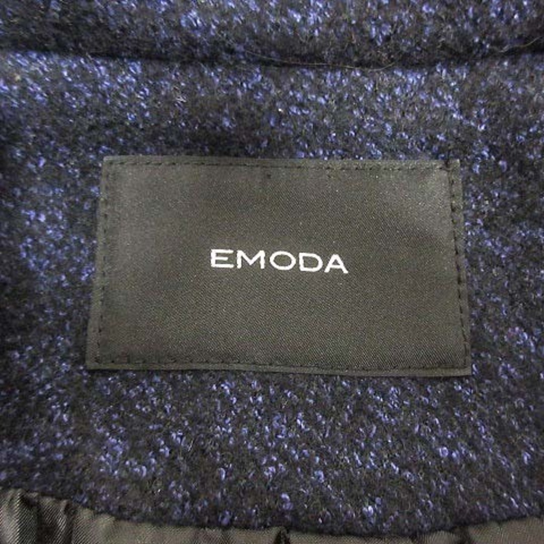 EMODA(エモダ)のエモダ EMODA チェスターコート 総裏地 S 紺 ネイビー /YK レディースのジャケット/アウター(その他)の商品写真